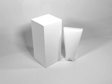 Gerçekçi Kozmetik Krem Paketleme Modeli