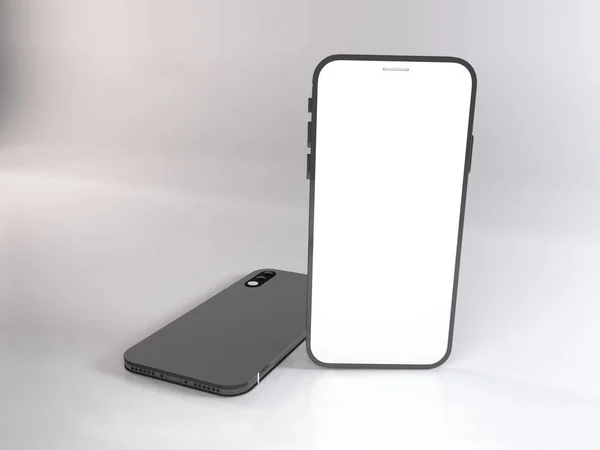 Plantilla Realista Smartphone Mockup — Foto de Stock