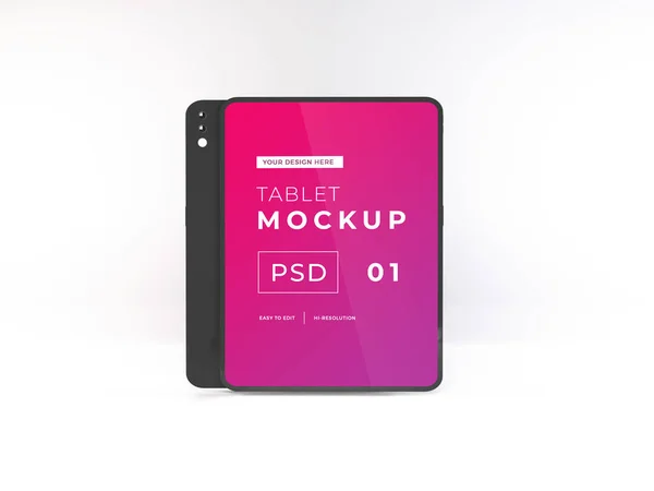 Realistic Tablet Device Mockup Template Scene