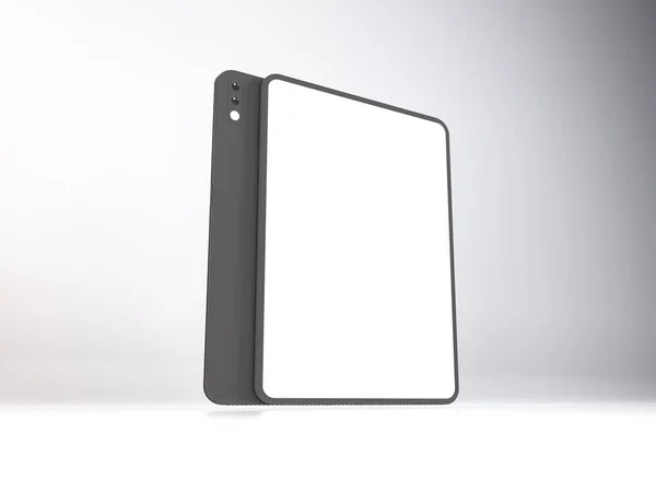 Realistisk Tablet Device Mockup Mall Scen — Stockfoto