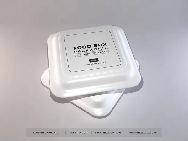 Шаблон Упаковки Пищевых Ящиков — стоковое фото