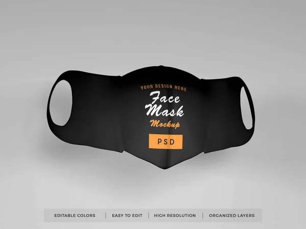 Face Mask Mockup Scene Template — Stock Photo, Image