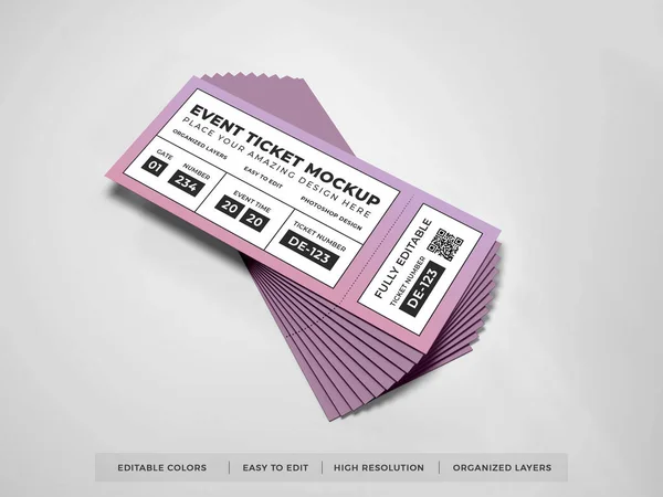 Evento Realista Ticket Escena Burla — Foto de Stock