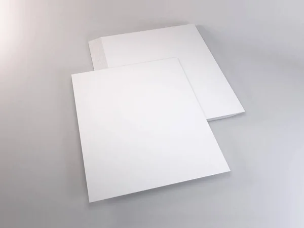 現実的なレターサイズのカリキュラム Vitae Paper Mockup Template — ストック写真