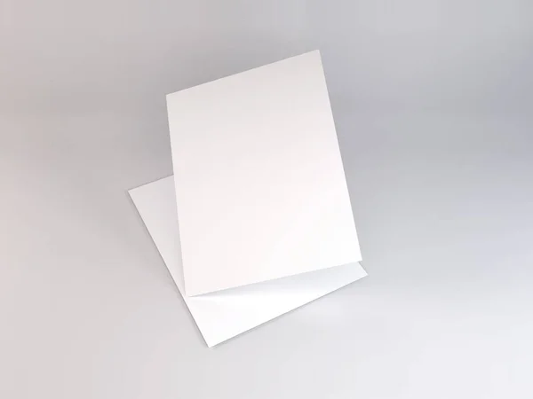 Realistische Buchstabengröße Lebenslauf Vitae Papier Attrappe Vorlage — Stockfoto