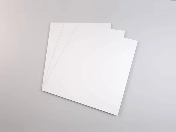 現実的なレターサイズのカリキュラム Vitae Paper Mockup Template — ストック写真