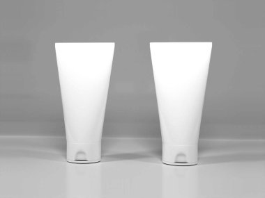 Gerçekçi Kozmetik Krem Paketleme Modeli