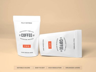 Gerçekçi Kahve Paketleme Sahnesi