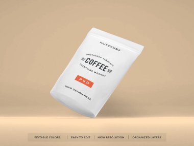 Gerçekçi Kahve Paketleme Sahnesi