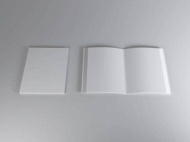 Gerçekçi Dergi 3B Görüntü Moda Sahnesi