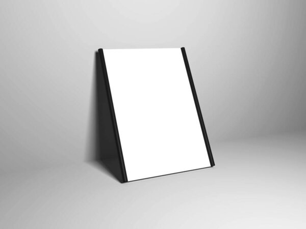 Poster Frame 3D Illustration Mockup Scene on Isolated Background