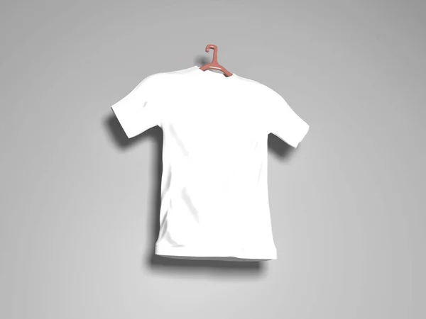 Realistisk Tshirt Illustration Mockup Scen Isolerad Bakgrund — Stockfoto