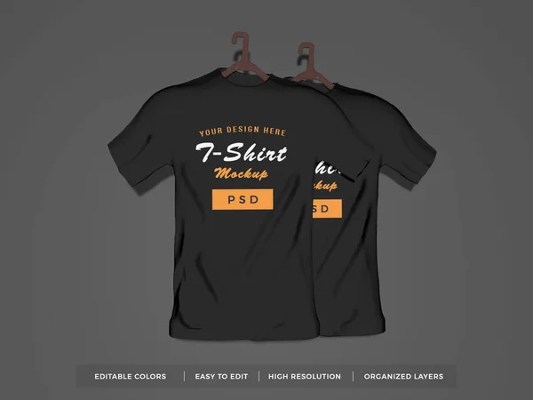 Realistische Tshirt Illustratie Mockup Scene Geïsoleerde Achtergrond — Stockfoto