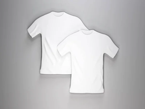 Realistico Tshirt Illustrazione Mockup Scena Sfondo Isolato — Foto Stock
