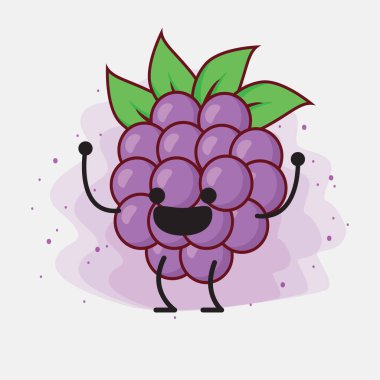 Böğürtlen Şirin Vektör Karakteri