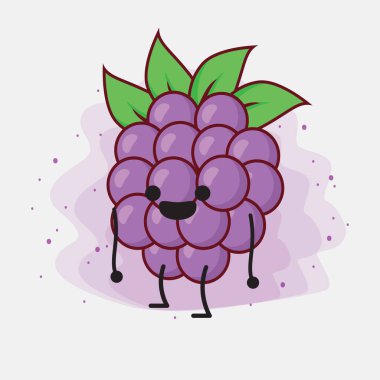 Böğürtlen Şirin Vektör Karakteri