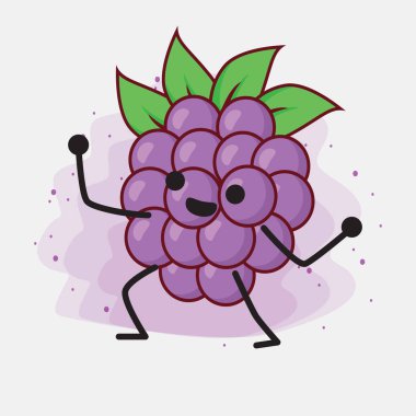 Böğürtlen Şirin Vektör Karakteri