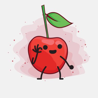 Şirin Bing Kiraz Vektörü Karakterinin bir çizimi