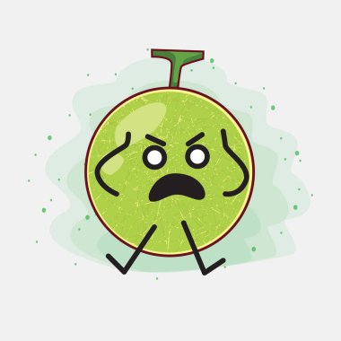 Şirin Kavun Vektör Karakterinin bir çizimi