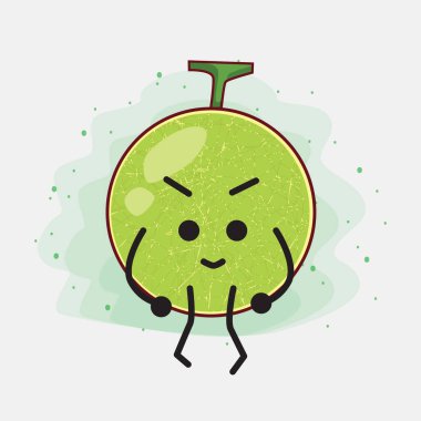 Şirin Kavun Vektör Karakterinin bir çizimi