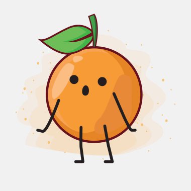 Clementine Orange çizgi film karakteri çizimi