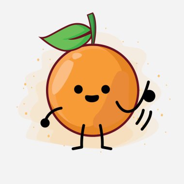 Clementine Orange çizgi film karakteri çizimi