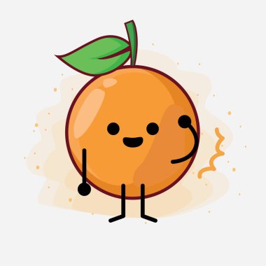 Clementine Orange çizgi film karakteri çizimi