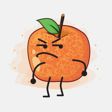 Fluot Fruit Vektör Karakterinin bir çizimi