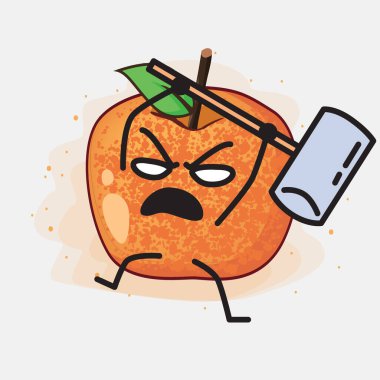 Fluot Fruit Vektör Karakterinin bir çizimi