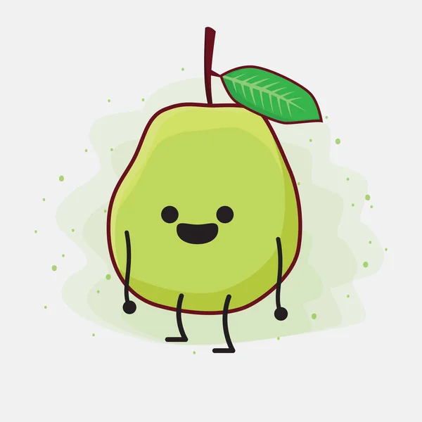 ภาพประกอบของน Guava Fruit Mascot วละคร — ภาพเวกเตอร์สต็อก