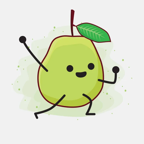 ภาพประกอบของน Guava Fruit Mascot วละคร — ภาพเวกเตอร์สต็อก