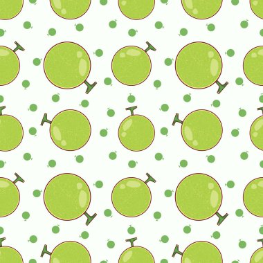 Kavun Karpuzu Şekilsiz Kusursuz Vektör Çizimi