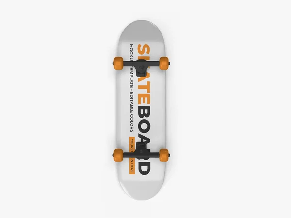 Skateboard Illustration Mockup Scene Pada Latar Belakang Terisolasi — Stok Foto