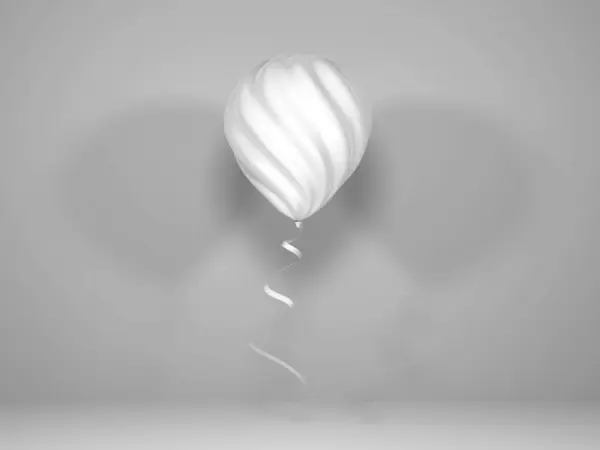 Realistic Balloon Illustration Mockup Scene Isolated Background — Zdjęcie stockowe