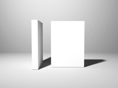 Kitap Kapağı 3D Görüntü İzole Arkaplan Sahnesi