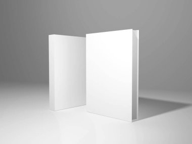 Kitap Kapağı 3D Görüntü İzole Arkaplan Sahnesi