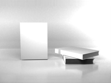 Kitap Kapağı 3D Görüntü İzole Arkaplan Sahnesi