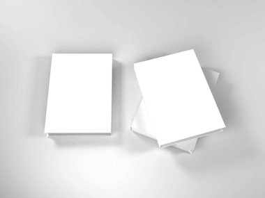 Kitap Kapağı 3D Görüntü İzole Arkaplan Sahnesi