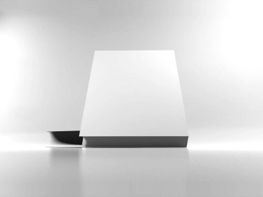 Kitap Kapağı 3D Görüntü İzole Arkaplan Sahnesi