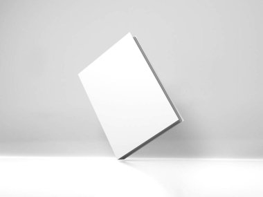 Kitap Kapağı 3D Görüntü İzole Arkaplan Sahnesi