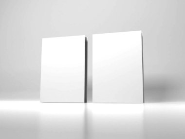 Kitap Kapağı 3D Görüntü İzole Arkaplan Sahnesi