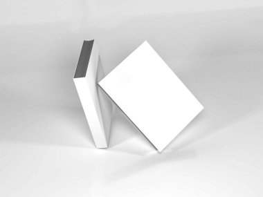 Kitap Kapağı 3D Görüntü İzole Arkaplan Sahnesi