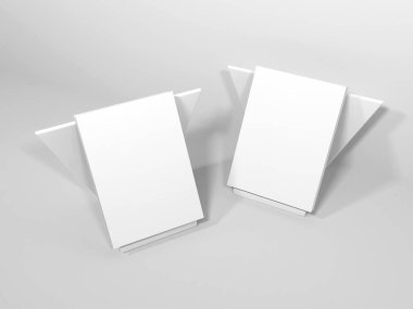 Kitap Kapağı 3D Görüntü İzole Arkaplan Sahnesi