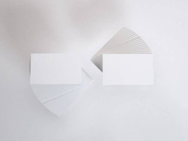 Realistic Business Card 3D Illustration Mockup Scene on Isolated Background