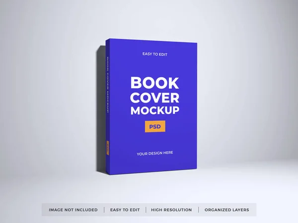 Sampul Buku Mockup Mockup Adegan Pada Latar Belakang Terisolasi — Stok Foto