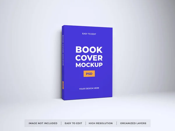 Copertina Libro Illustrazione Mockup Scena Sfondo Isolato — Foto Stock