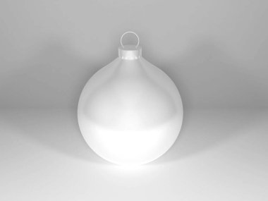 Noel Bauble Balosu 3D Görüntü İzole Arkaplan Sahnesi