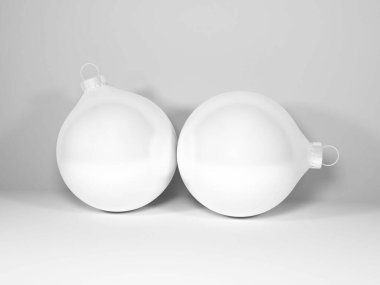 Noel Bauble Balosu 3D Görüntü İzole Arkaplan Sahnesi