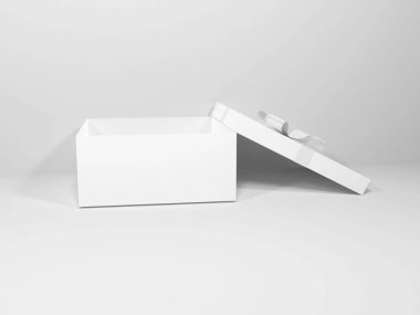 Hediye Kutusu Paketleme 3B Görüntü İzole Arkaplan Sahnesi