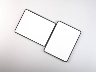 İzole Arkaplan Üzerine Tablet Aygıtı 3B Görüntü Yapılandırma Sahnesi